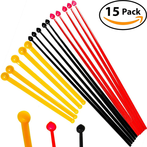 SuperDosing Static-Free Micro Scoop Variety Pack 6 Milligram - 30 Mg Measuring Spoons 15 Pack. Sturdy For Easy, Mess-Free Nootropic Supplement Powder Measurement. 3 Sizes x 5 of Each Size Tiny Spoon.